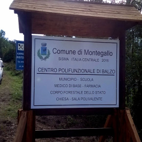 il comune di Montegallo assistito dalla protezione della regione Emilia Romagna